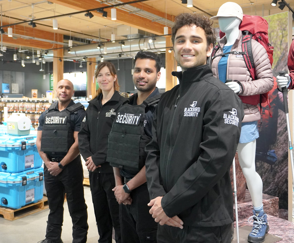 Blackbird Security condominium retail security guards serve businesses in Canada