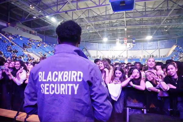 Blackbird Security event security guard at a concert in Vancouver