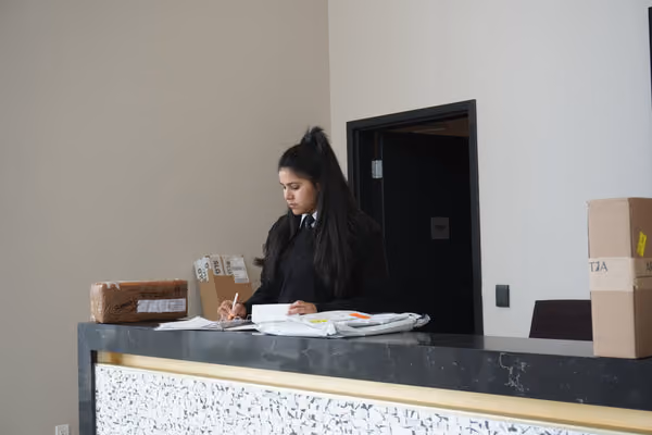 Residential condominium concierge security guard in Vancouver