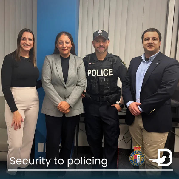 Blackbird Security staff with York Regional Police