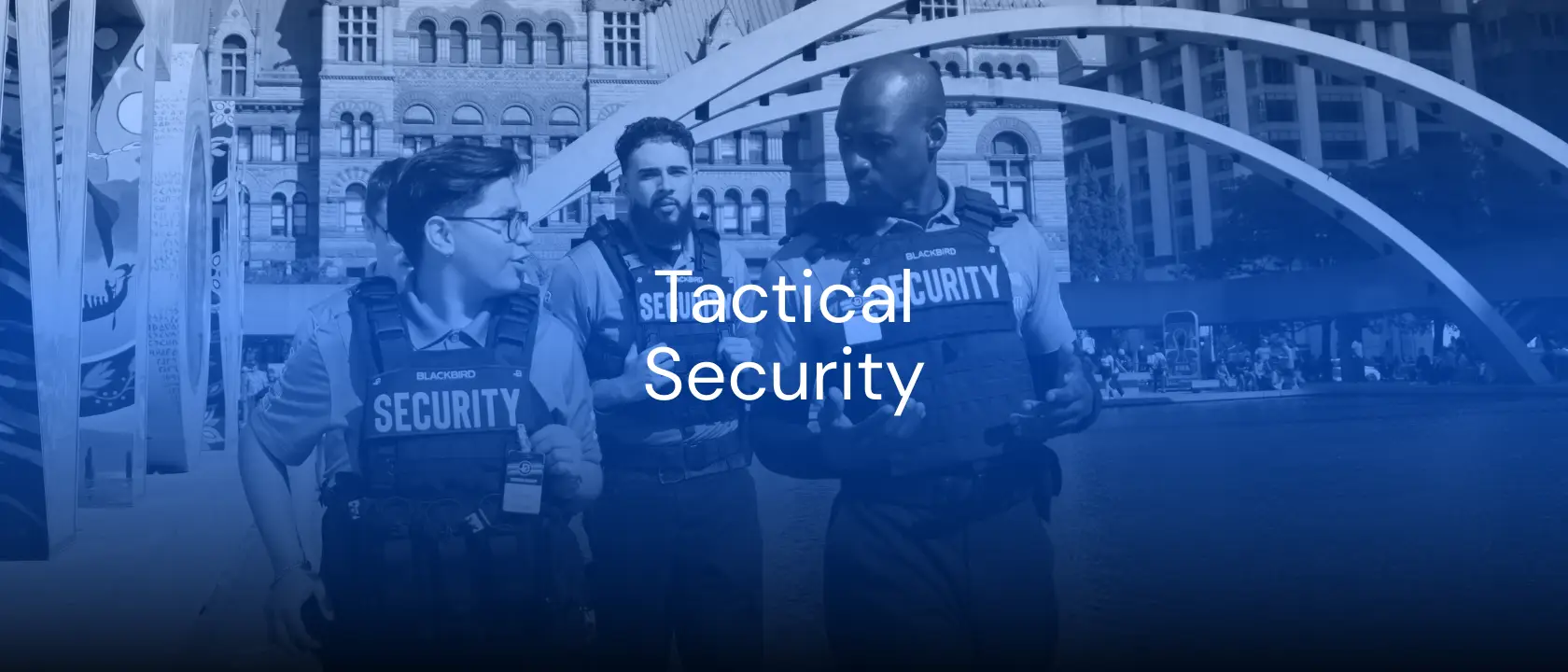 Blackbird Tactical Security guard in Vancouver