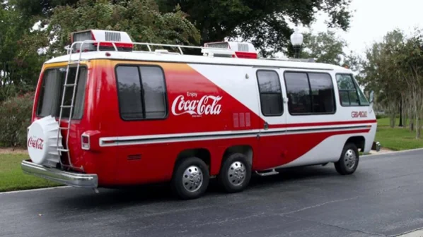 1977 Coca-Cola GadAbout GMC Motorhome — rear quarter panel side view