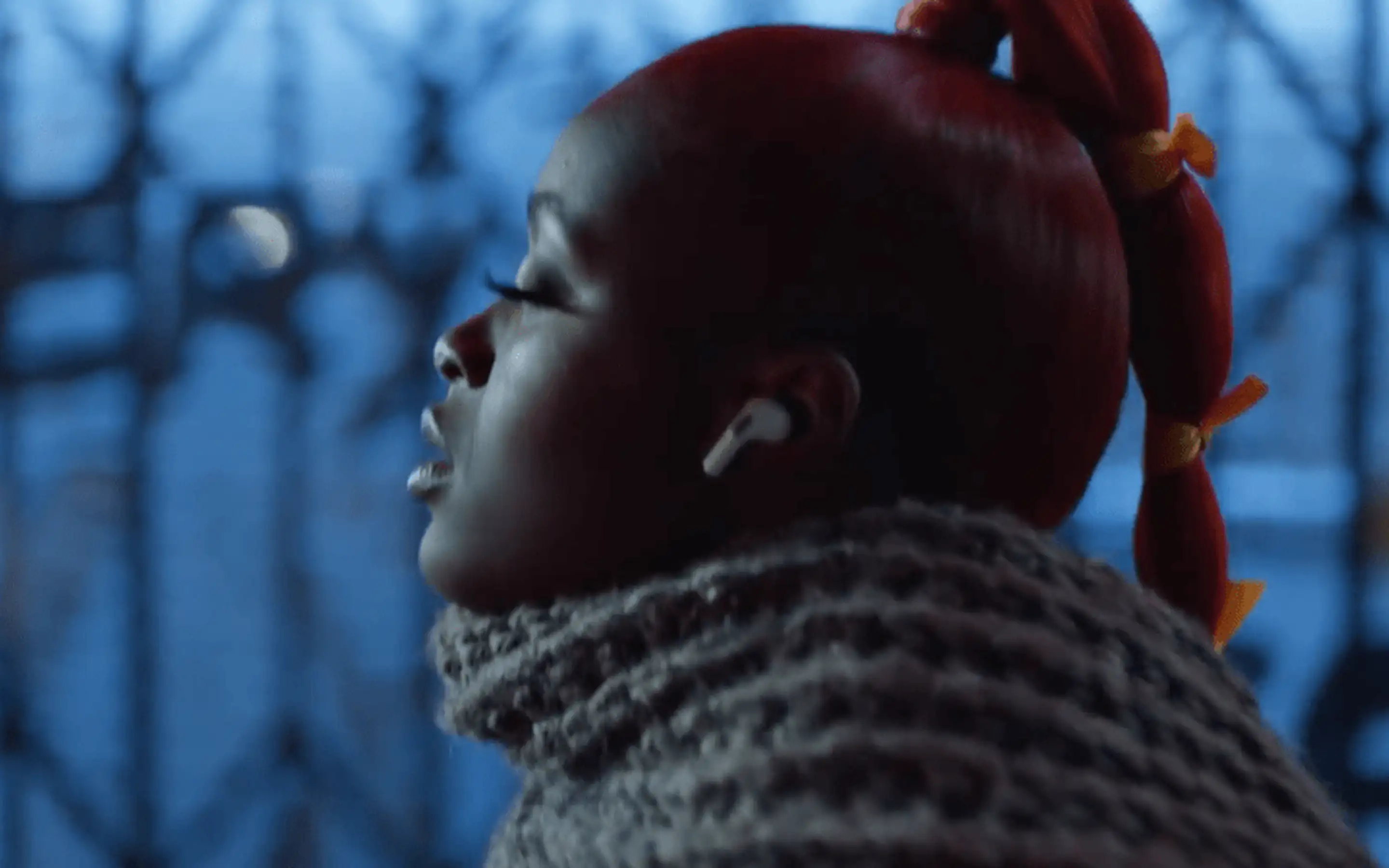 Image of girl standing sideways