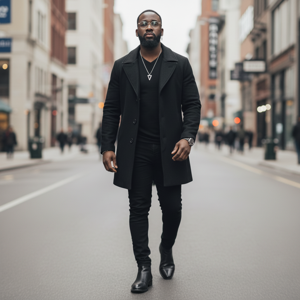 picture of julius standing in a large city