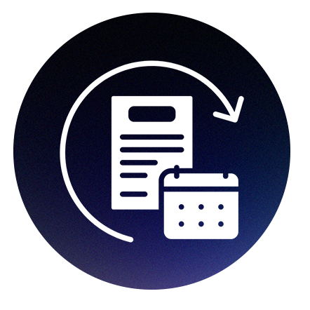 Renewal management icon