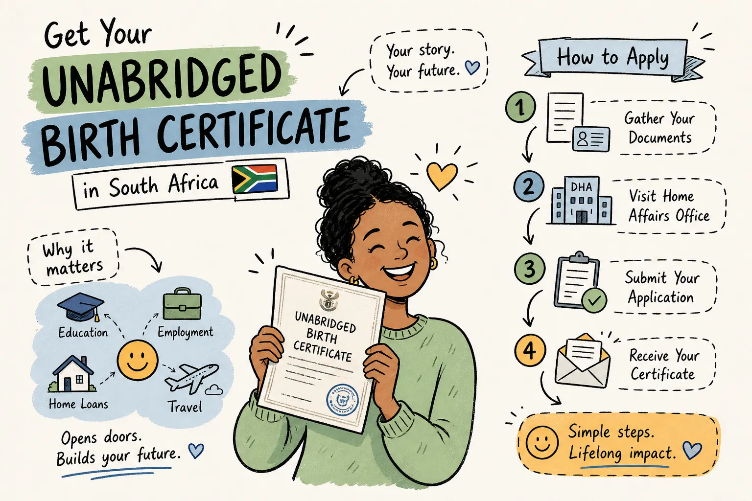 How to Apply for an Unabridged Birth Certificate in South Africa (2026 Guide)