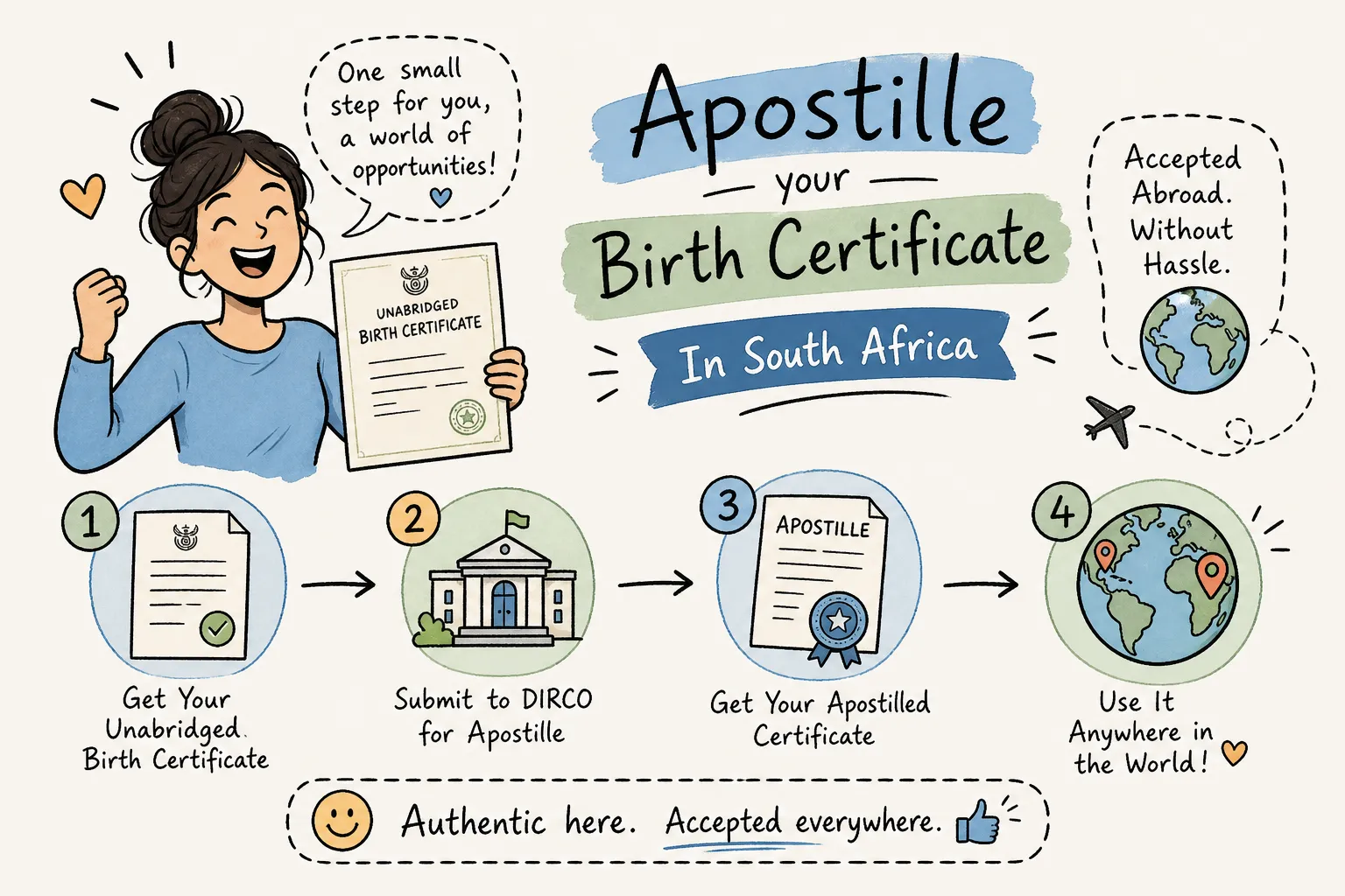How to apostille your unabridged birth certificate in SA