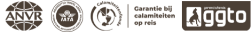 Accreditation logos including ANVR, SGR, Quality Mark, and GGTO.