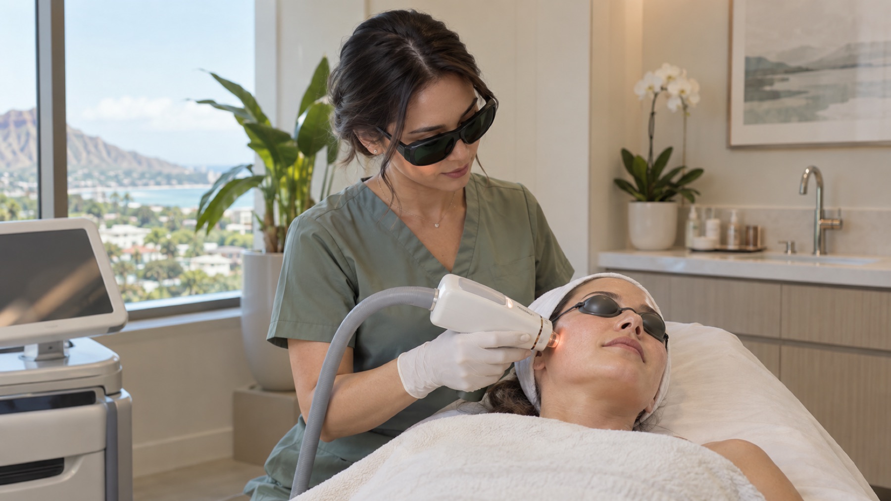 Vascular laser treatment at Lawa Longevity