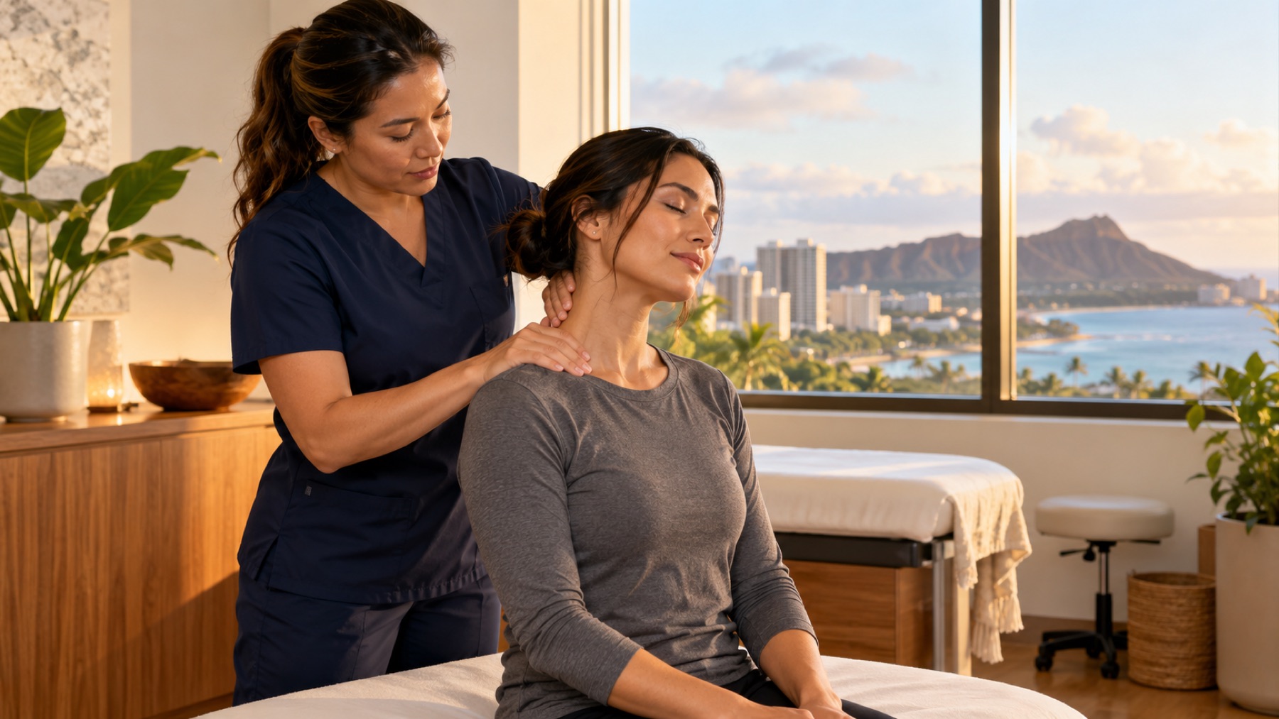 Therapeutic massage therapy at Lawa Longevity