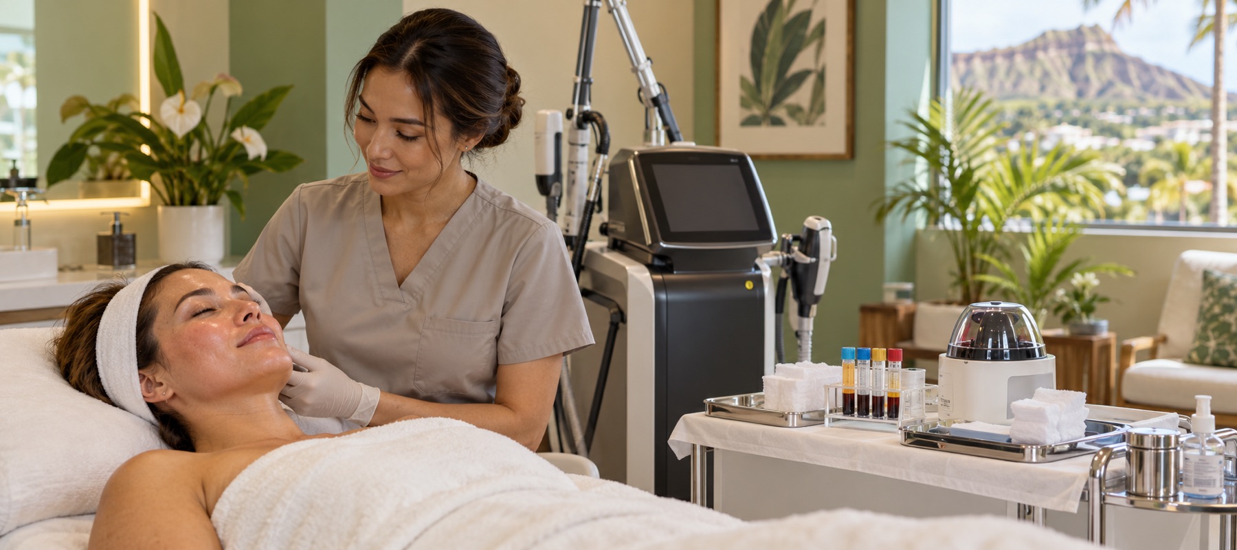 Alma Hybrid skin resurfacing with PRP at Lawa Longevity