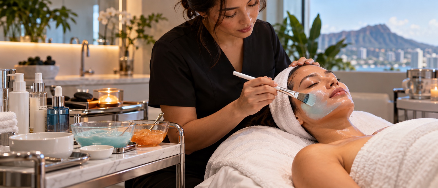 Fire and Ice Facial treatment at Lawa Longevity