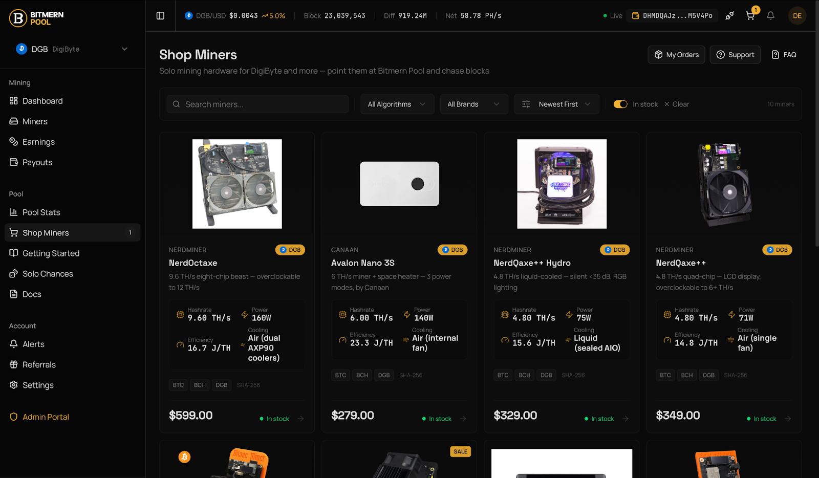 Bitmern Solo Pool Adds Integrated Hardware Shop 1 - Bitmern Mining 69a69657f7f0fafd61f6fec5 f1636222 - Bitmern Mining