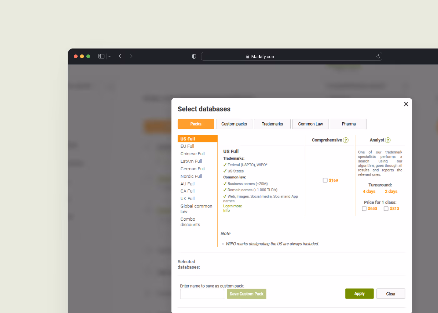 Markify Analyst-Driven Search preview