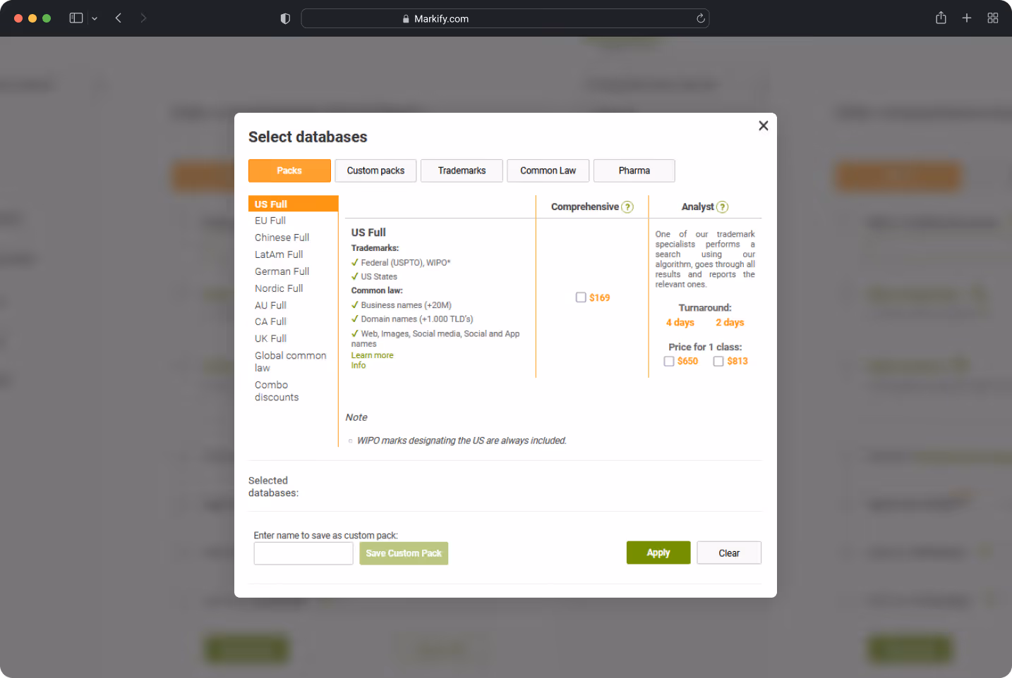 Markify Analyst-Driven Search interface mockup