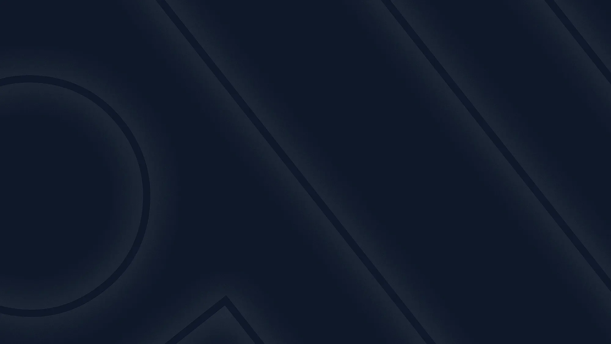 Abstract dark blue background with subtle diagonal lines and a large circle on the left side.