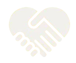 Icon of two hands shaking forming a heart shape.