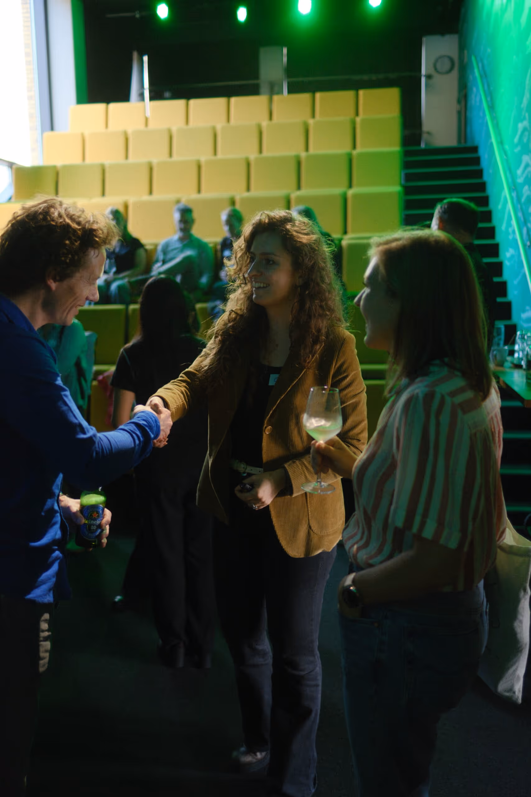 Chiara at a SPEN event with interested individuals