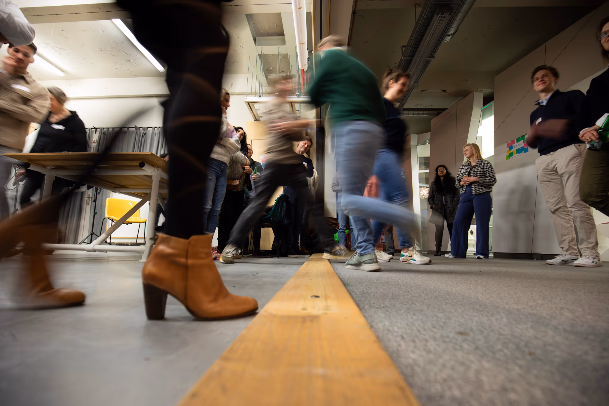 People interacting at the SPEN launch event