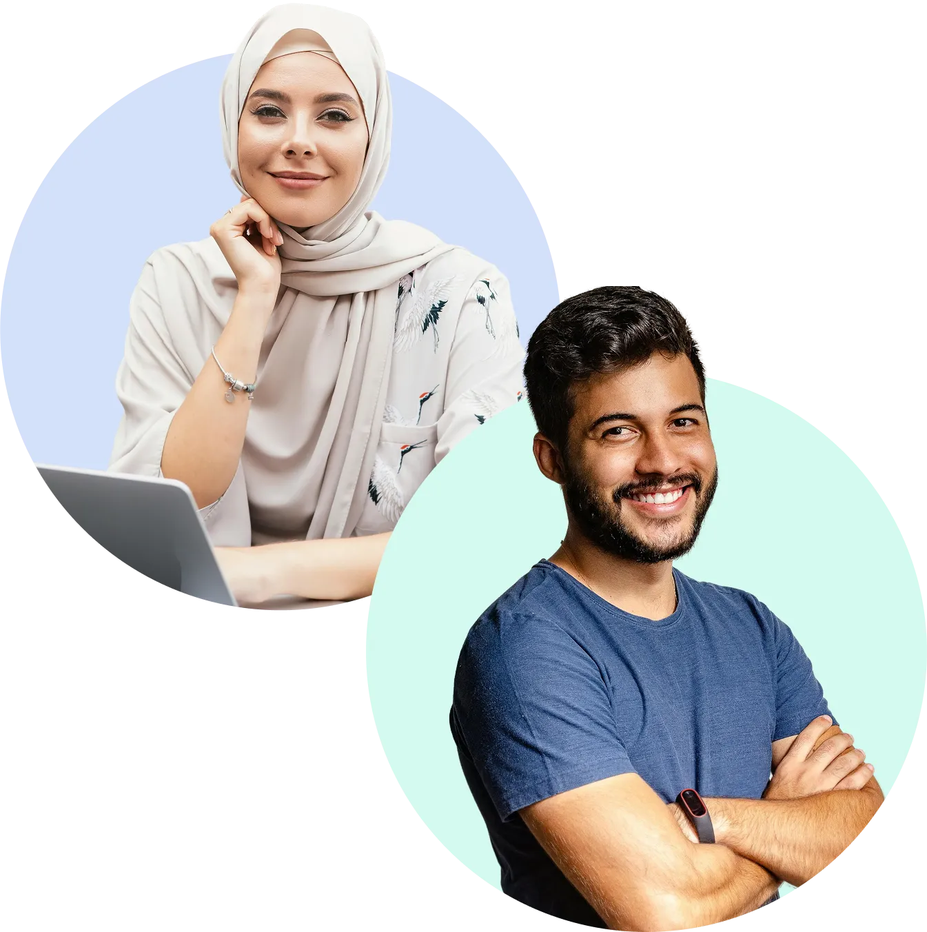 A diverse group of people discussing together