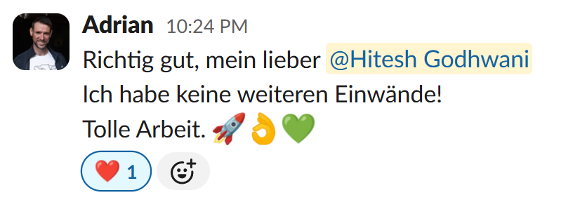 Adrian from Alpahirt appreciate how great the video was after edited by Anandwelle.