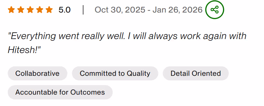 Simon Gillmeister from Schnaud writing how everything went well with Hitesh in terms of YouTube management for his channel.
