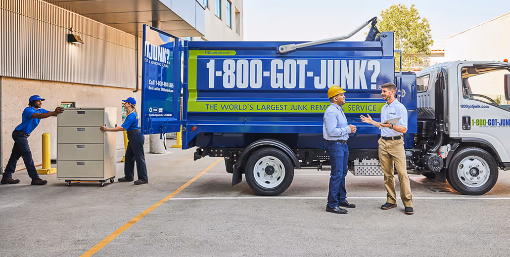 1-800-GOT-JUNK? junk removal service for retail business customer