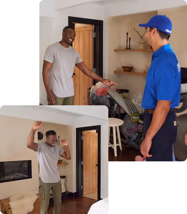 Customer being shown 1-800-GOT-JUNK? prices and provided a junk removal quote