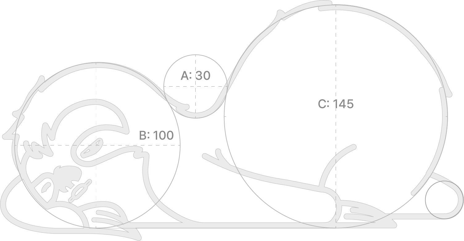 jejuneulbo logo grid / 제주늘보 로고 도면