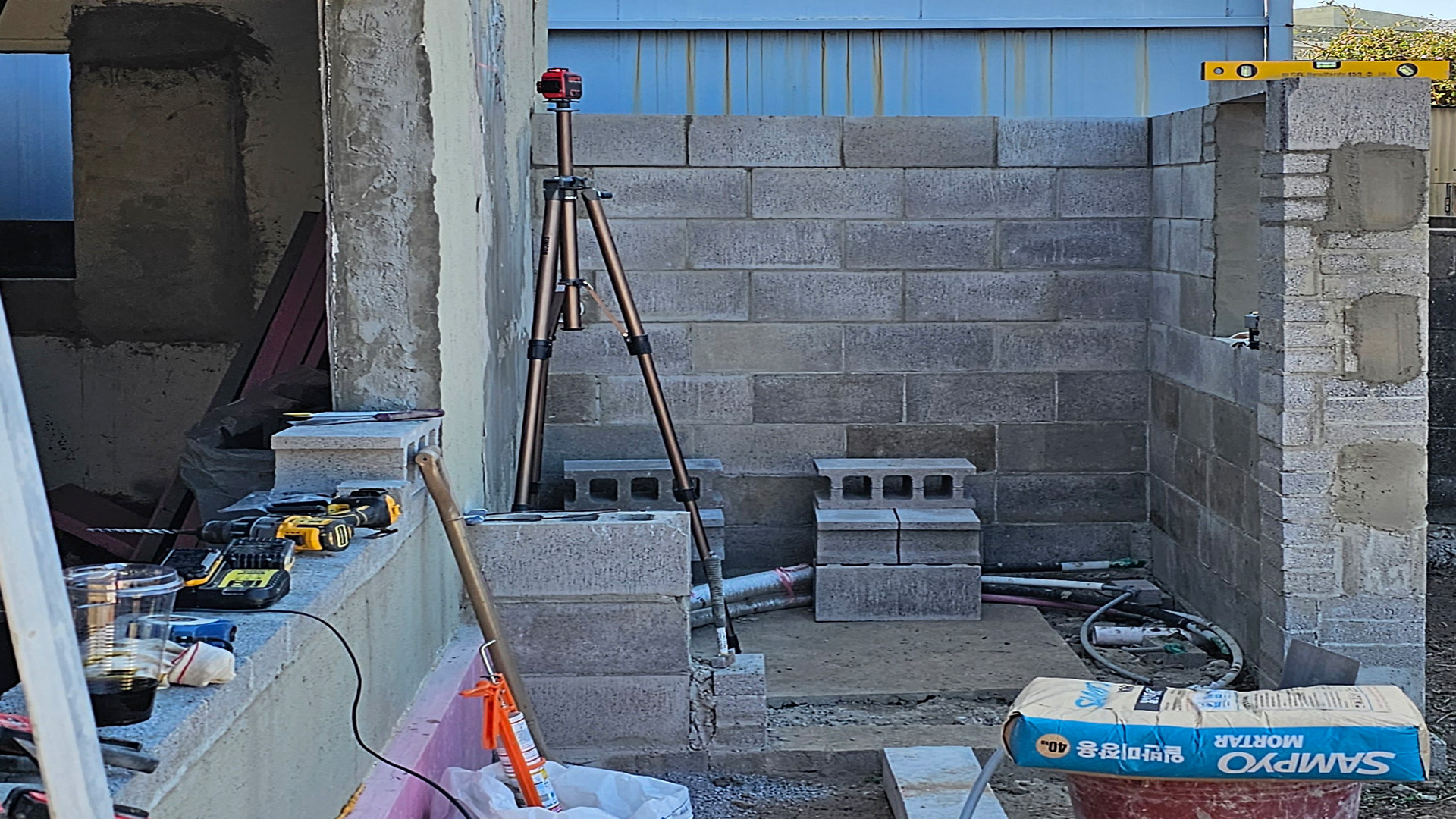 image / 곽지 주택 보일러실 조적 공사