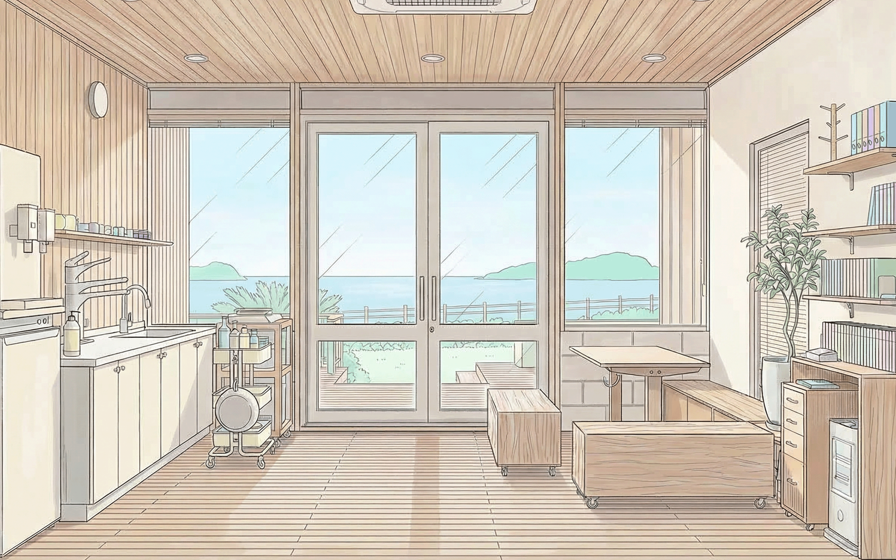 'Jeju Neulbo' Shared Kitchen Facility Blueprint