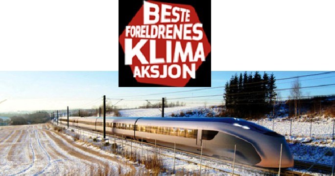 Illustrasjon til: Besteforeldrenes klimaaksjon ber Stortinget om hh-baner