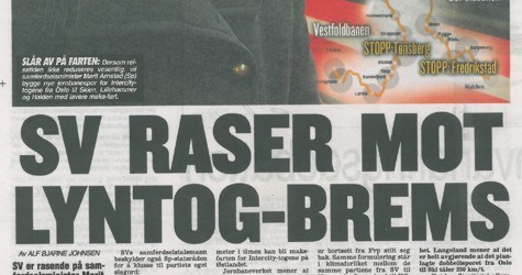 Illustrasjon til: Feil og unødvendig konflikt ang. lyntog og IC fra Arnstad