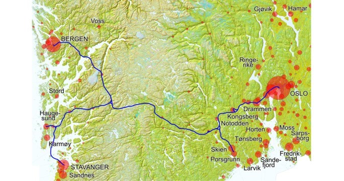 Illustrasjon til: Lyntog kan realiseres innen 10–15 år