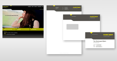 Illustrasjon til: Norsk Bane med ny visuell profil