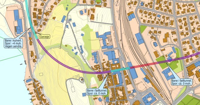 Illustrasjon til: Nytt traséforslag for Tønsberg