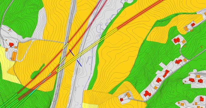 Illustrasjon til: Trasérapport om Vestlandsbanen over Haukeli