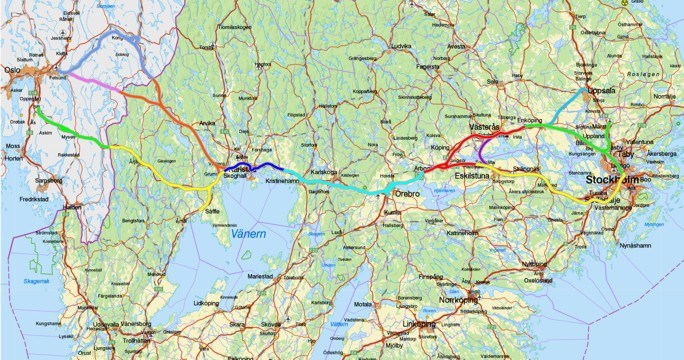 Illustrasjon til: Utredning Oslo - Stockholm, stadig mer kunnskap