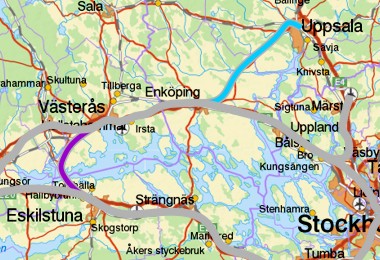 Enköping - Uppsala og Västerås - Eskilstuna