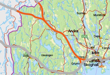 Magnor - Karlstad og Setskog - Karlstad