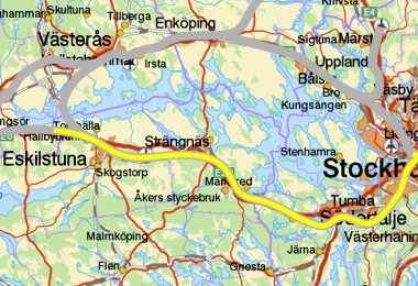Kungsør - Eskilstuna - Stockholm C
