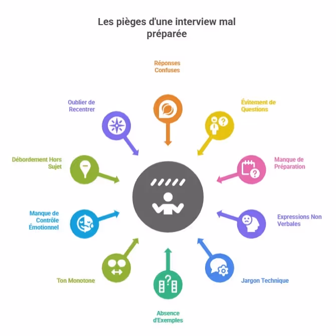 10 pièges typiques d’une interview mal préparée