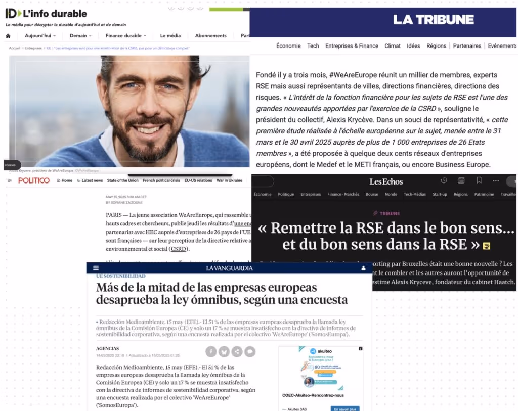 retombées presse WeAreEurope