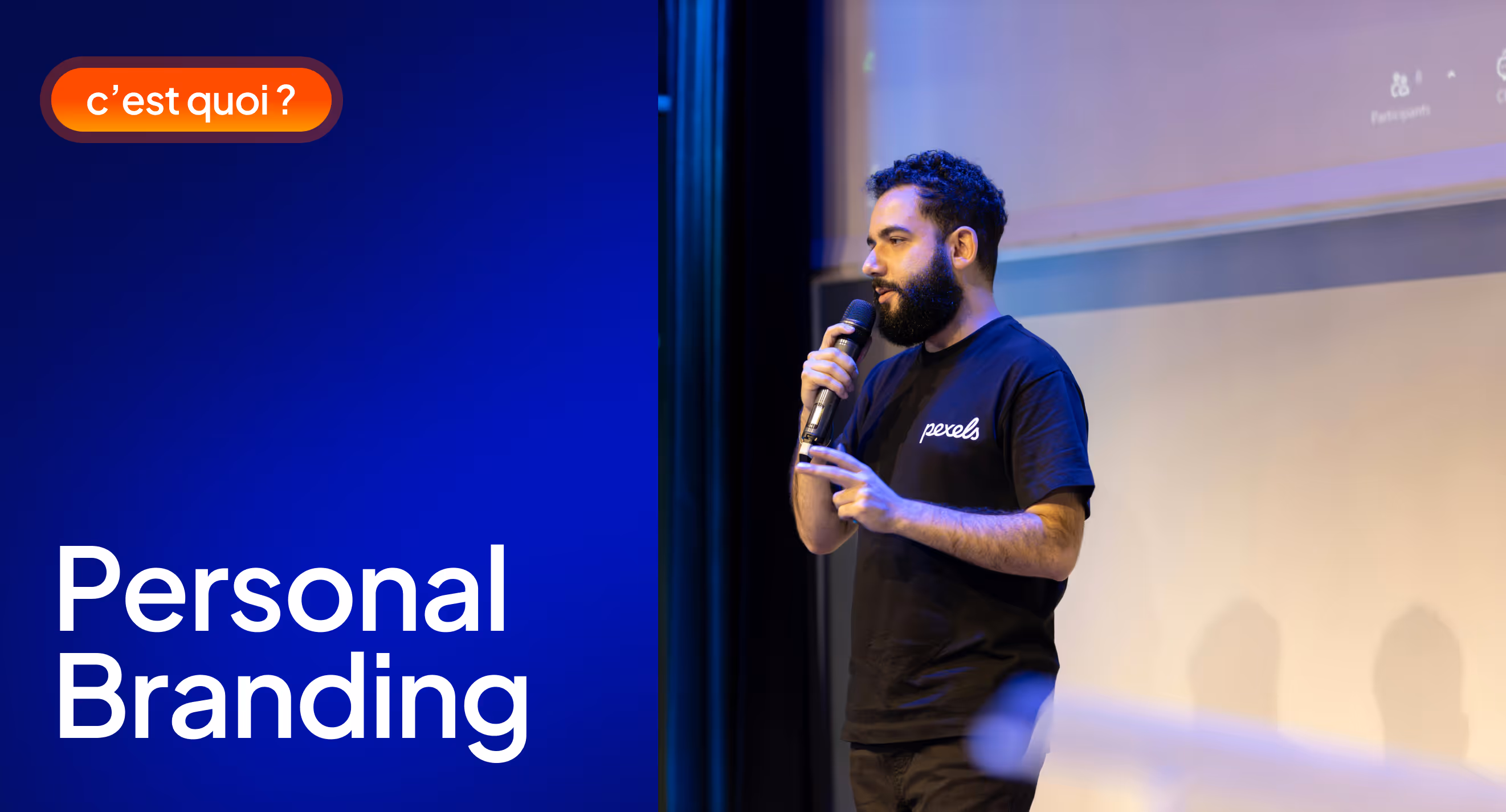 dirigeant sur scene prise de parole - definition personal branding - cest quoi le personal branding