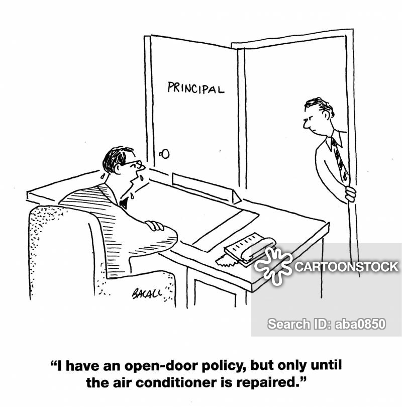 Open door policy, until AC is repaired