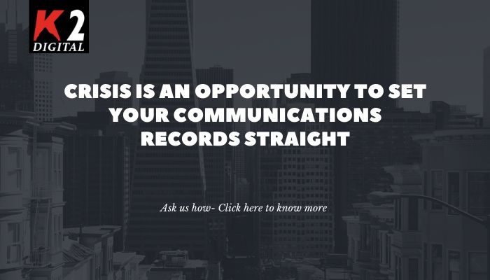 Crisis Communication solutions offered by K2 Communications linking to contact page to fill out form