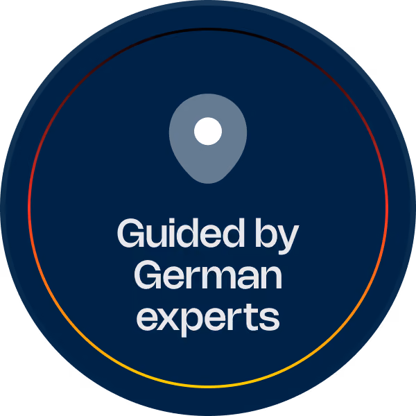 Rundes Icon mit einem schlichten Standort-Pin in der Mitte, erinnert an Orientierung oder geografische Zuordnung.