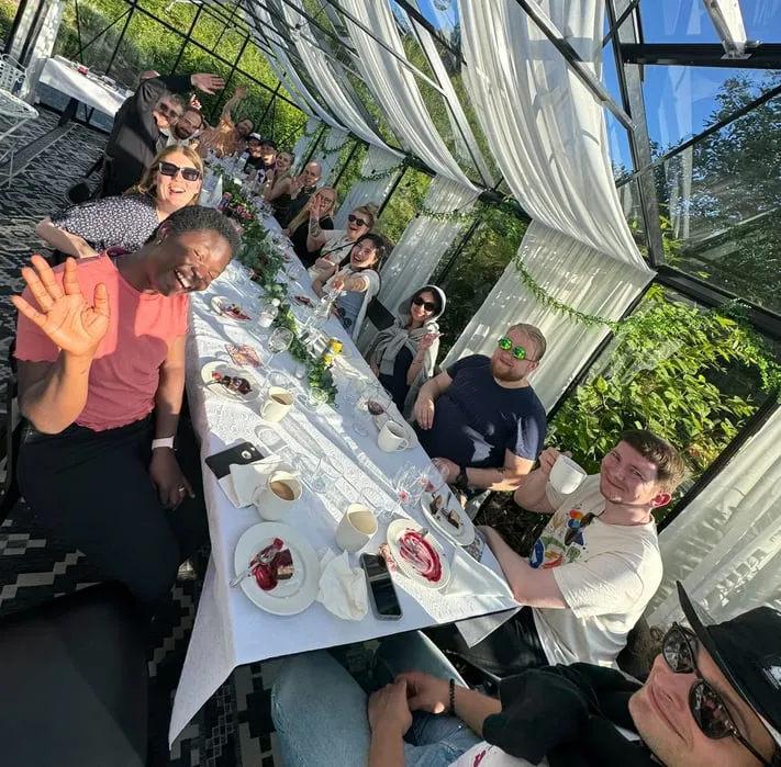 Summer day dinner crew
