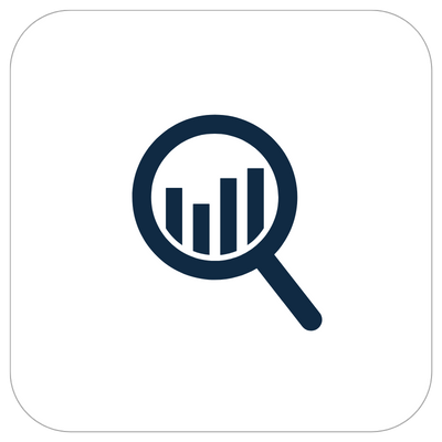 Analyse icoon voor data en inzichten