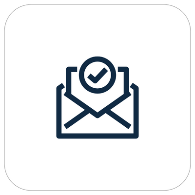 E-mail icoon voor communicatie